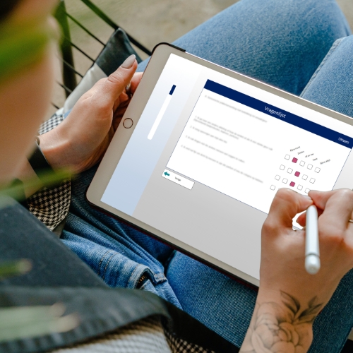 DigiDiag vragenlijst afnemen tablet